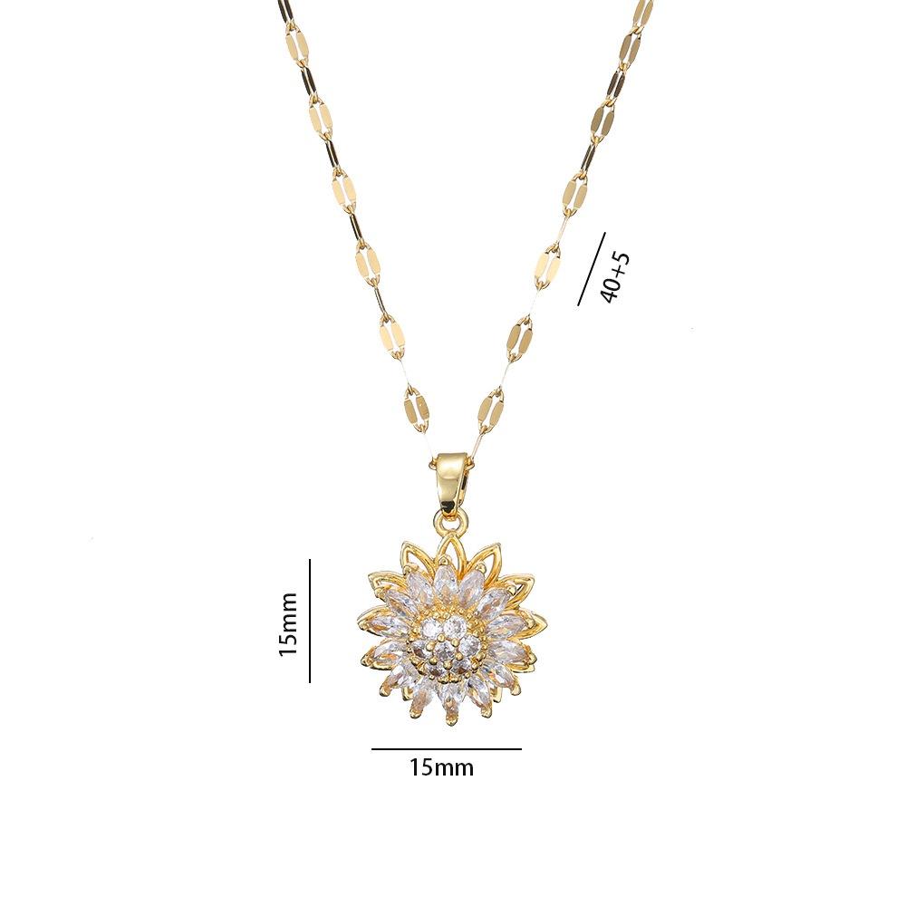 Joyas de Girasol - Collar, Anillo, Pulsera y Pendientes