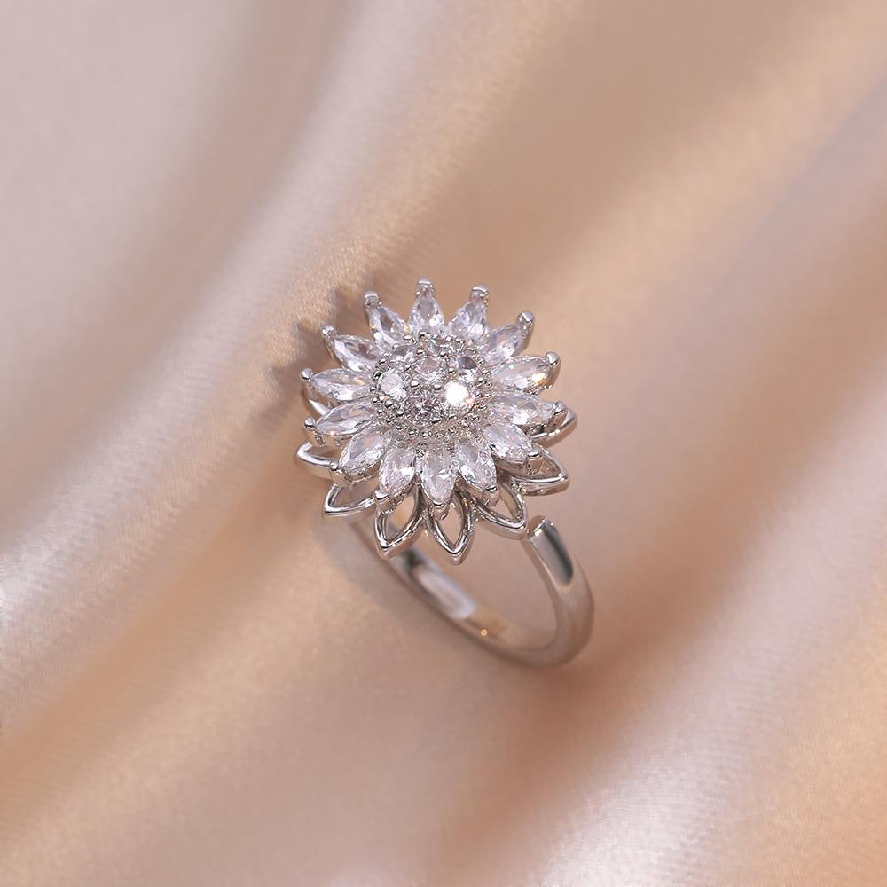 Joyas de Girasol - Collar, Anillo, Pulsera y Pendientes